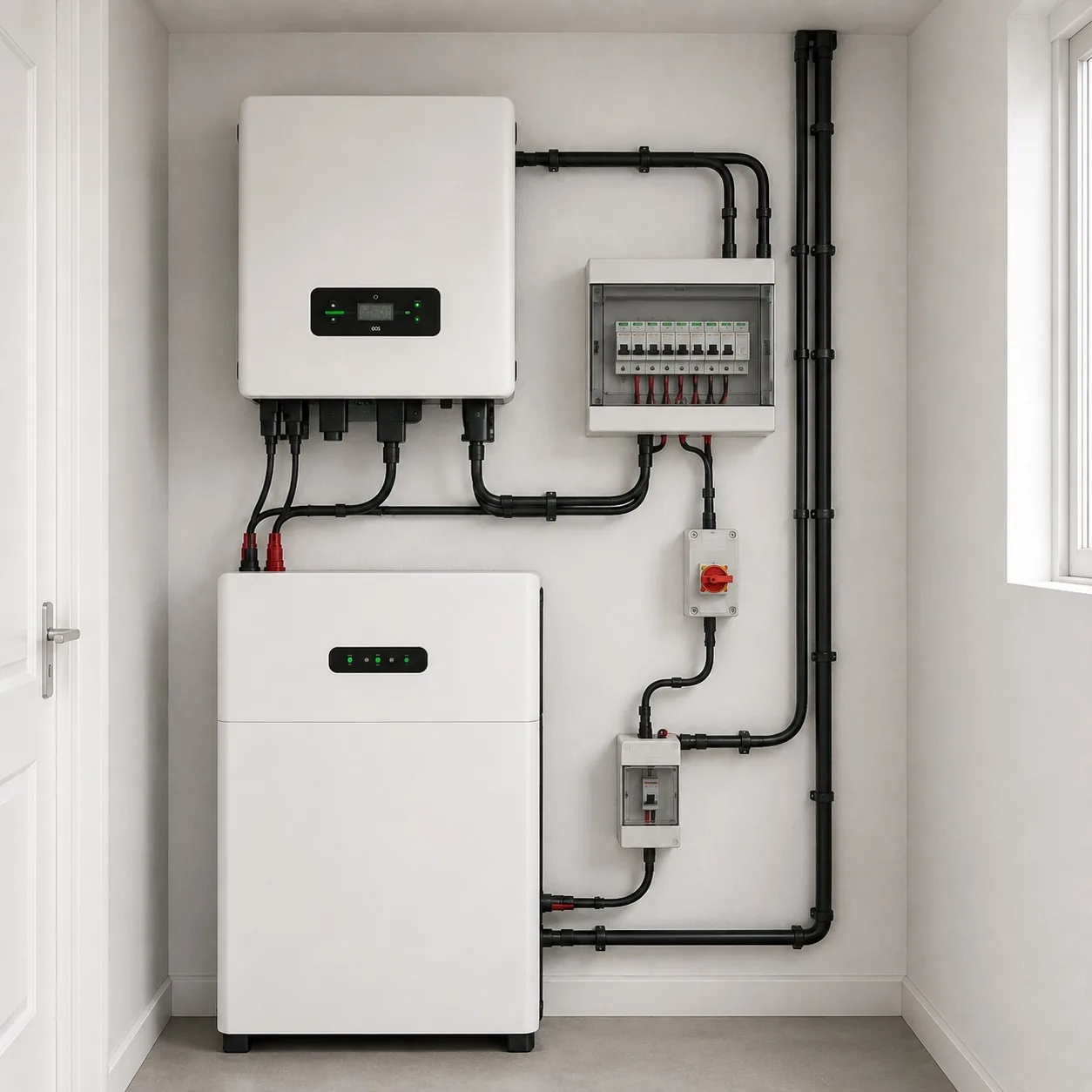 A home battery storage unit
